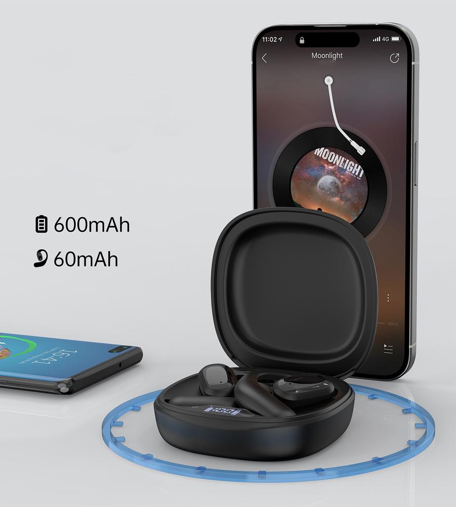 Choetech OWS Wireless TWS Bluetooth 5.3 Earbuds - Black