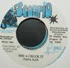 7inch Record PAPA SAN - She A Chuck It NONE Black Scorpio 1991 Jamaica Reggae, Ska & Dub Used