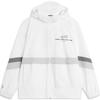 Li Ning Wade Series Color Block Letter Zipper Hooded Loose Sports Windbreaker Men Outerwear Standard-White AFDU397-4
