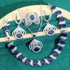 Jewelry, Zircon Bracelets Necklaces Earrings Ring Accessories Set