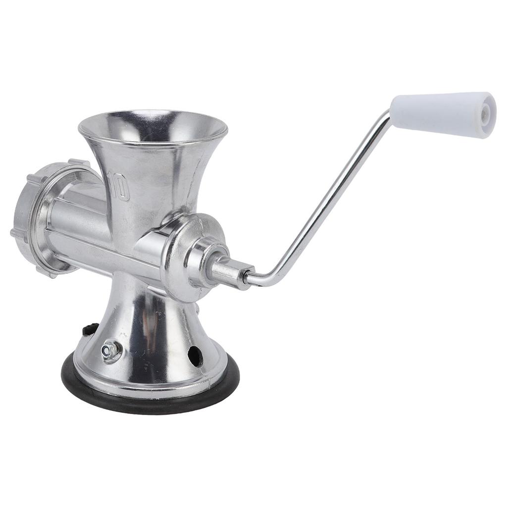 Manual Meat Grinder Silver Suction Cup Type Meat Mincing Machine Aluminum Alloy Sausage Filling Machine for Home Kitchen