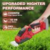 Cordless Hedge Trimmer for Milwaukee M18 Battery(No Battery),2200RPM Cordless Mini Grass Shears,2 In 1 Handheld Electric Hedge