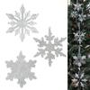 Christmas Acrylic Crystal Snowflakes Ornaments Christmas Tree Snowflake Ornaments Clear Xmas Tree Pendant