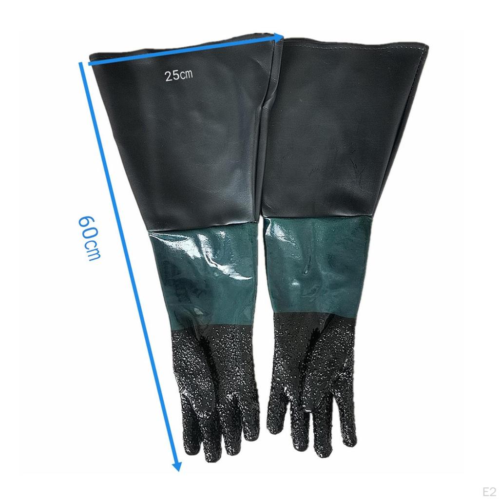 Sandblasting Gloves for Sandblast Cabinets, 23.6 Inch Model 60, 90, 110, 260