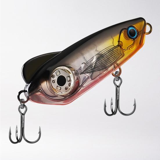 6.5CM/18G/24G Fishing Lure Light with Treble Hook Long Casting Sinking Artificial Bait with 3 Colors LED Light Saltwater Freshwater Bass Walleye