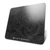 ATTACK Gaming Mouse Pad Mouse Pad Glass Gaming Mouse Pad Tempered Glass Scratch Resistant Quiet Design Durable Mohs Hardness 9H Milling with Rounded