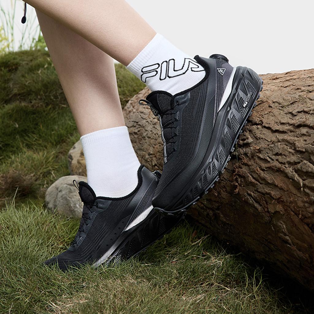 Fila Boa Explorer Comfortable Versatile Low-Top Running Shoes Women Sneaker Black A12W511226FBB