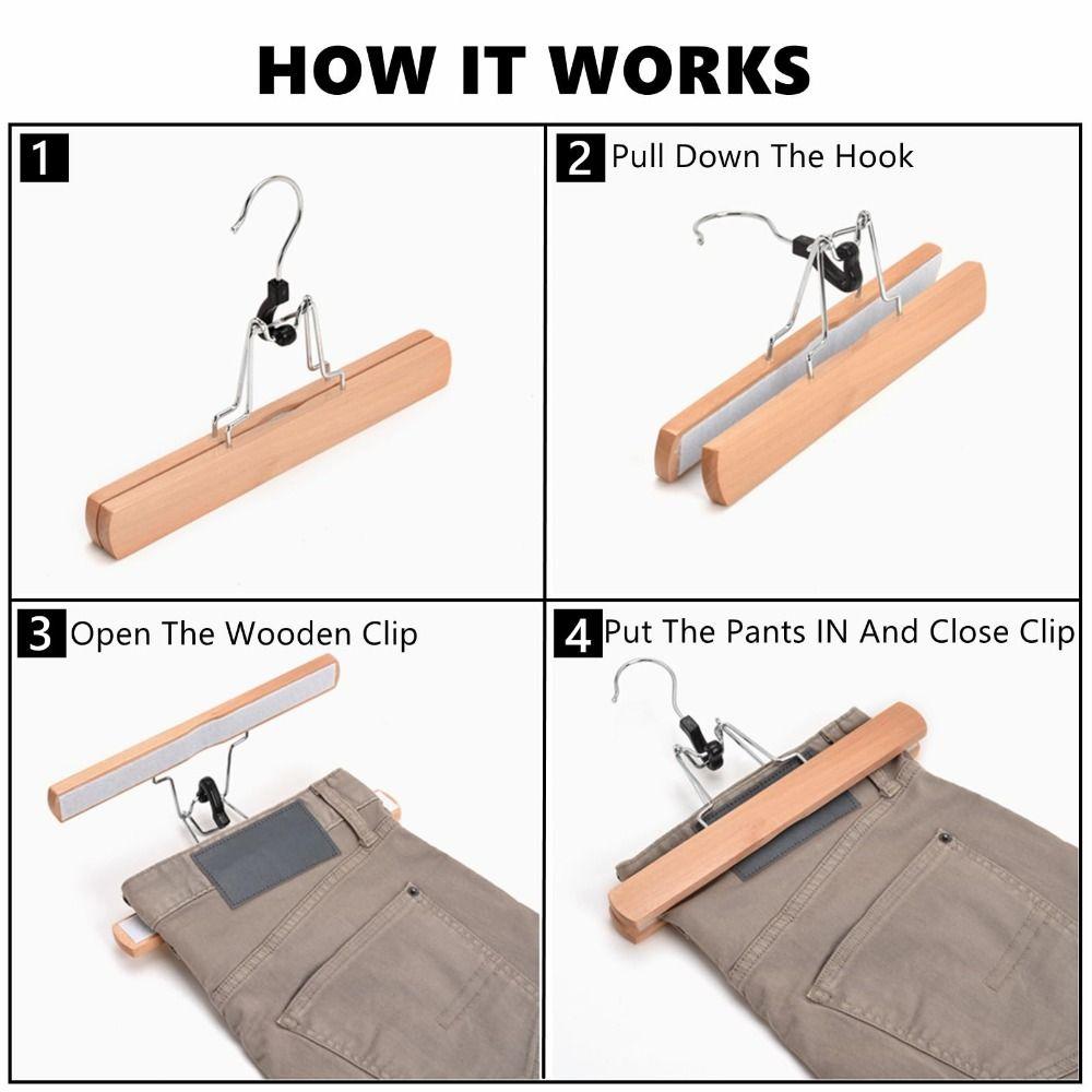 Woodiness Horse-face Skirt Rack Retro Color Hanfu Pants Hook High Quality Clothes Hanger