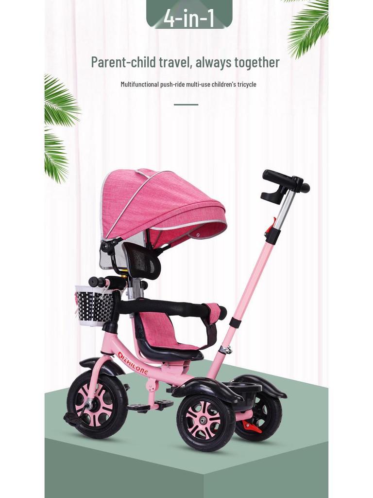 Lightweight Pedal Car Tricycle for Kids Aged 1-5 – Outdoor Stroller/Bicycle