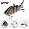 FTK 1 Piece 8.4CM-19G 6 Sections Multi-section Small Fish Bait Swimming Bait Barracuda Bait