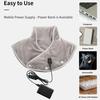 Shoulder Heating Pad for Neck Back Electric Heating Pad Rechargeable Double-Sided Plush Cordless Heated Wrap