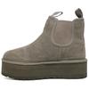 UGG Thick Sole Comfortable Fashion Short Snow Boots Women Boots Gray 1134526-GREY