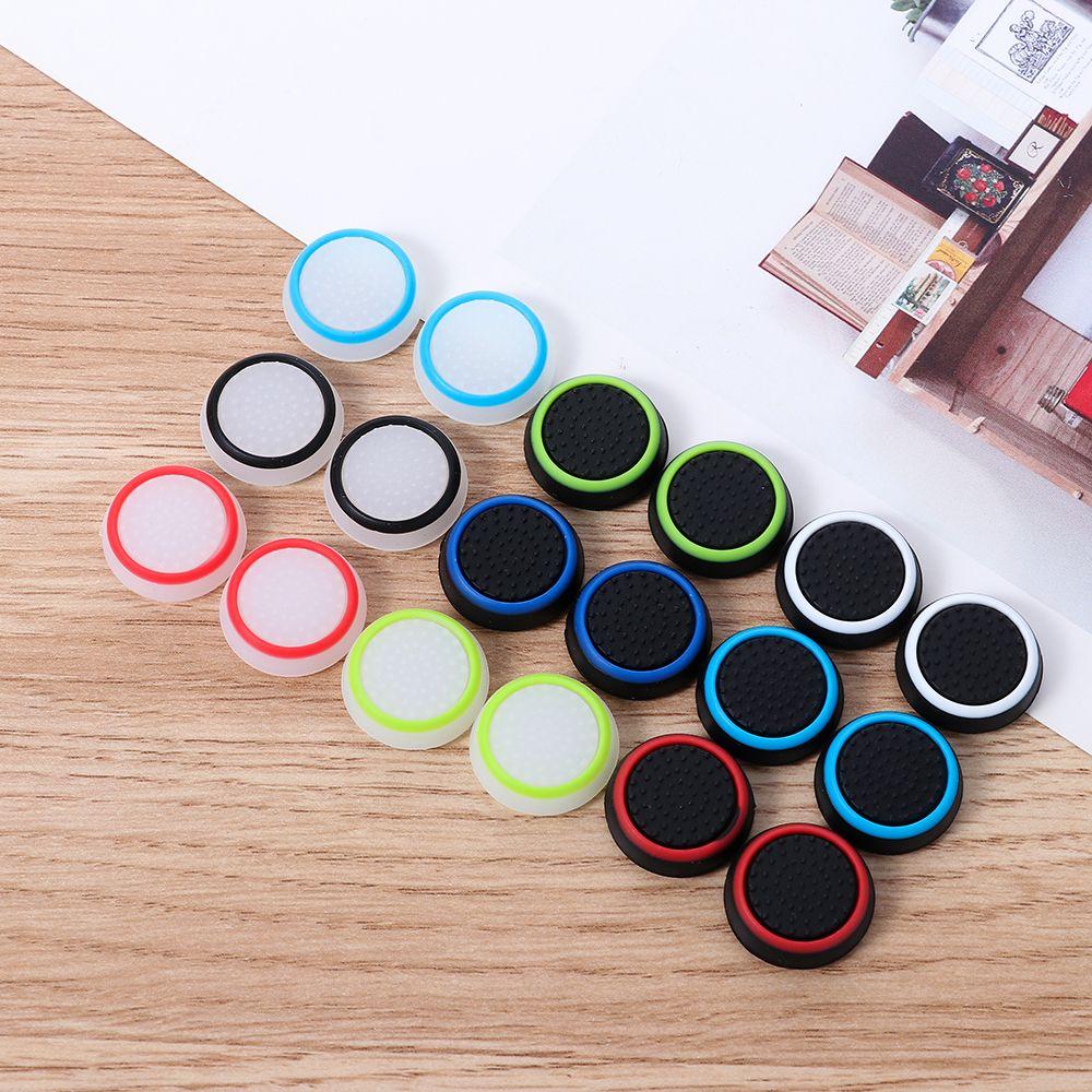Luminous Silicone Game Controllers Protect Cover Game Accessory Joystick Cap Thumb Stick Grip Caps