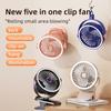 Portable Clip Fan Desktop Fan Ceiling Fan Rechargeable Air Circulating Fan Outdoor Fan Night Light Fan Camping Fan