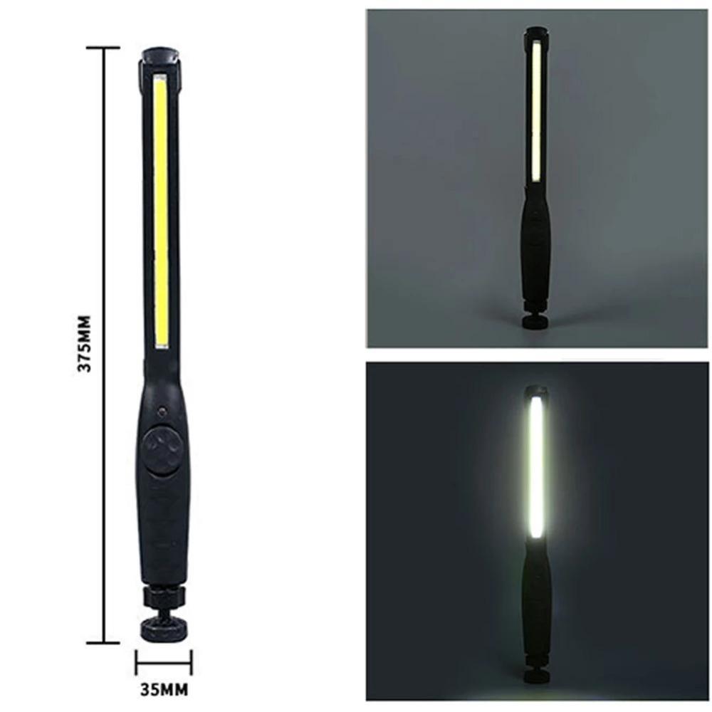 1PC COB LED Flashlight Magnetic Work Light USB Rechargeable Torch Hook Portable Lantern Inspection Light Camping Car Repair Lamp