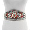 Bohemian Retro Charm Women Skinny Belt Ethnic Beaded Elastic 2