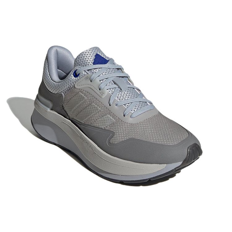 Adidas Znchill Versatile Comfortable Fabric Leather Slip-Resistant Durable Lightweight Low-Top Casual Running Shoes Women Sneakers Gray GY2485