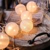 LED Cotton Ball Fairy Lights - Christmas & Bedroom Decor