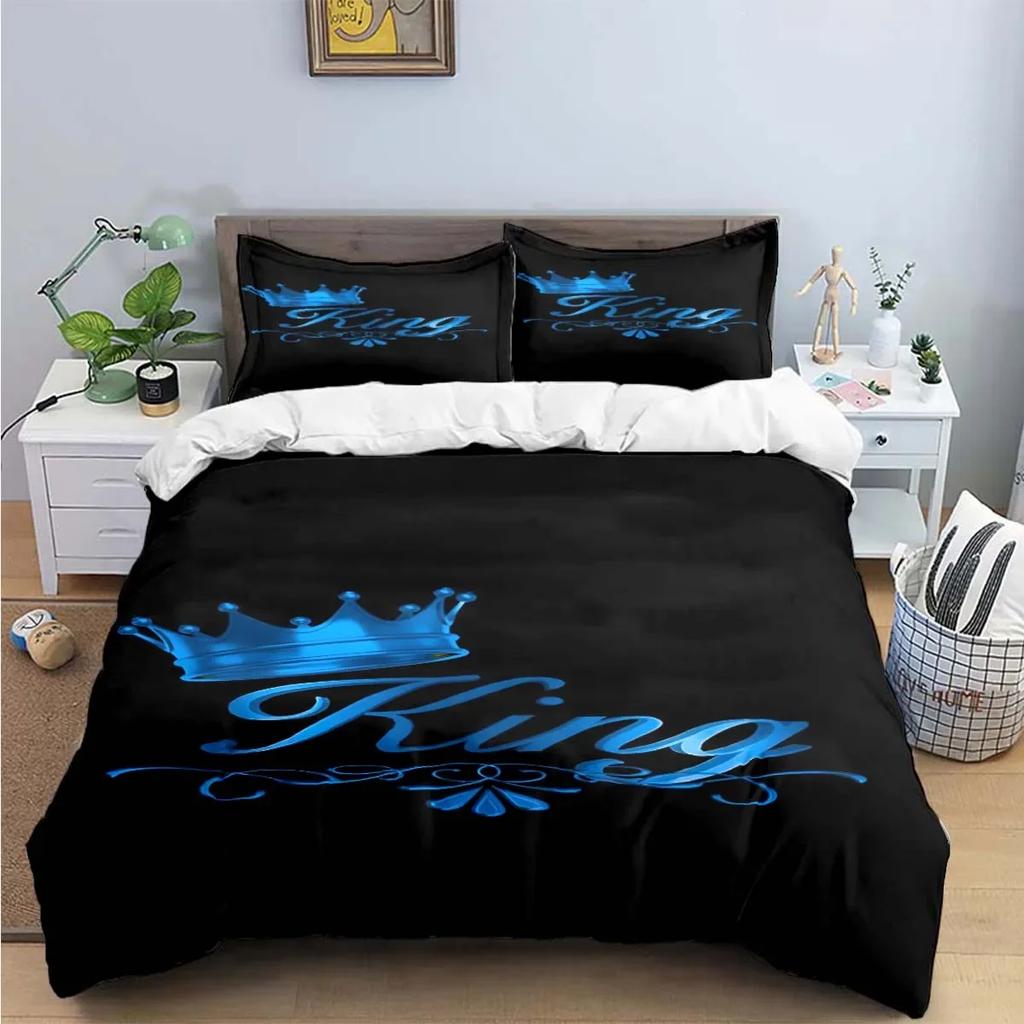 Hot Sale Fashion King Queen Bedding Set Single Twin Full King Size Cute Animals Bed Linen Adults Teens Bedroom Luxury Gift