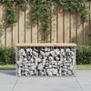 VidaXL Design Gabion Garden Bench 83x31.5x42cm Solid Pine Wood 834347