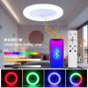 28W RGB Dimmable Music Ceiling Lamp Remote Control Ceiling Lights AC110-265V for Home Bluetooth Speaker Lighting Fixture