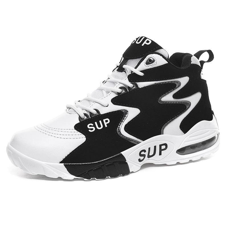 Men's Shoes Autumn and Winter New High-top Sports Shoes Men's Thick-soled Breathable Running Trendy Shoes Student Couple Basketball Casual Sneakers