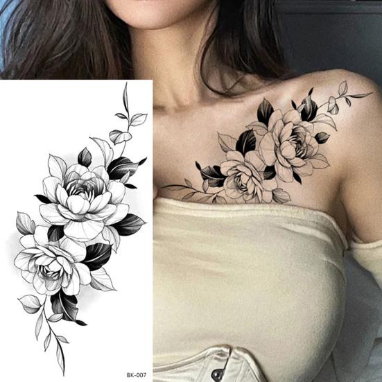 Fake Body Tattoo Temporary Body Art Universal Beautiful Rose Tattoo Decal Personal Use