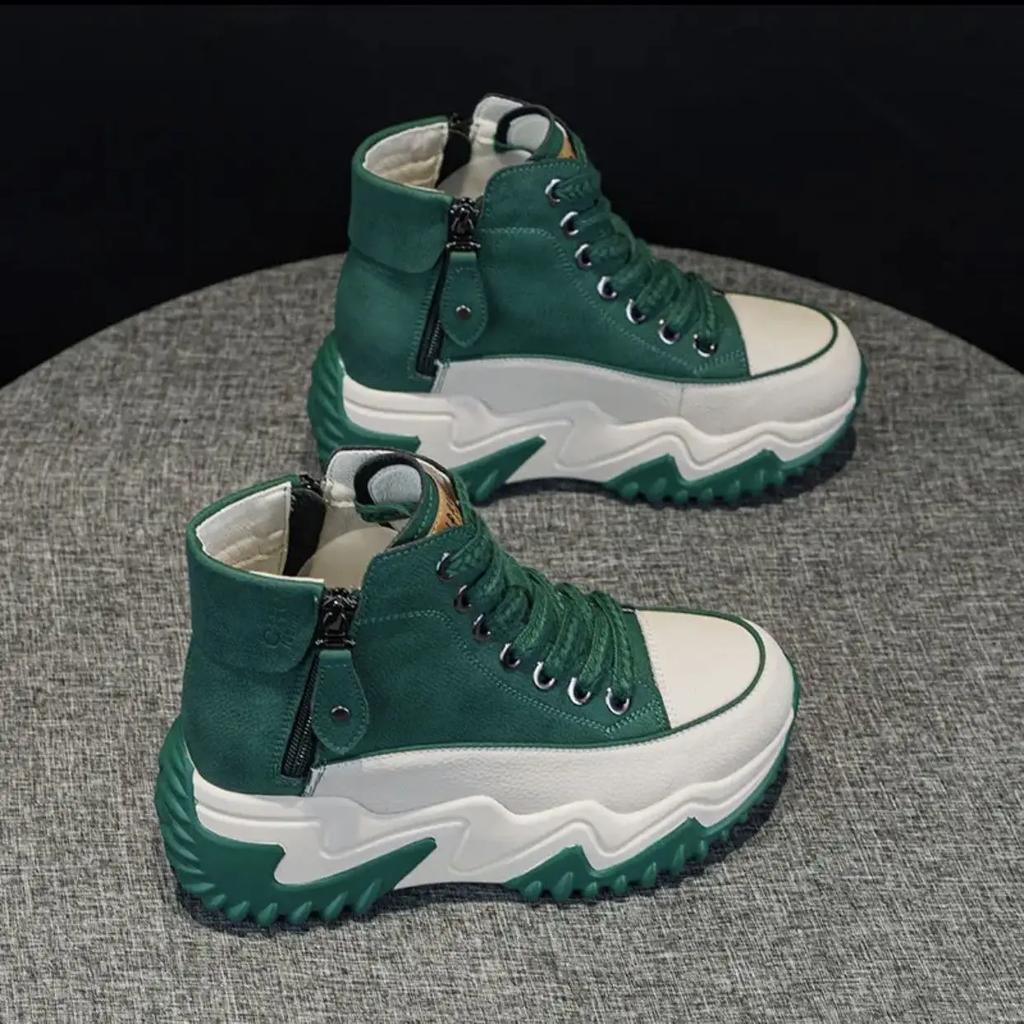 New Women Sneakers Fashion Platform Women's Boots Non-Slip High-top Casual Shoes Designer High Quality Comfort Women Ankle Boots