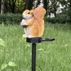 Squirrel Outdoor Light LED Solar Cute Squirrel Plug Lights Garden Decoration Animal LED Decor Light Waterproof Garden Lamp