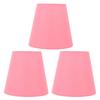 3pcs Cloth Fabric Lampshade Innovative E14 Intervention Type Modern Fabric Lampshade Dust Cover for