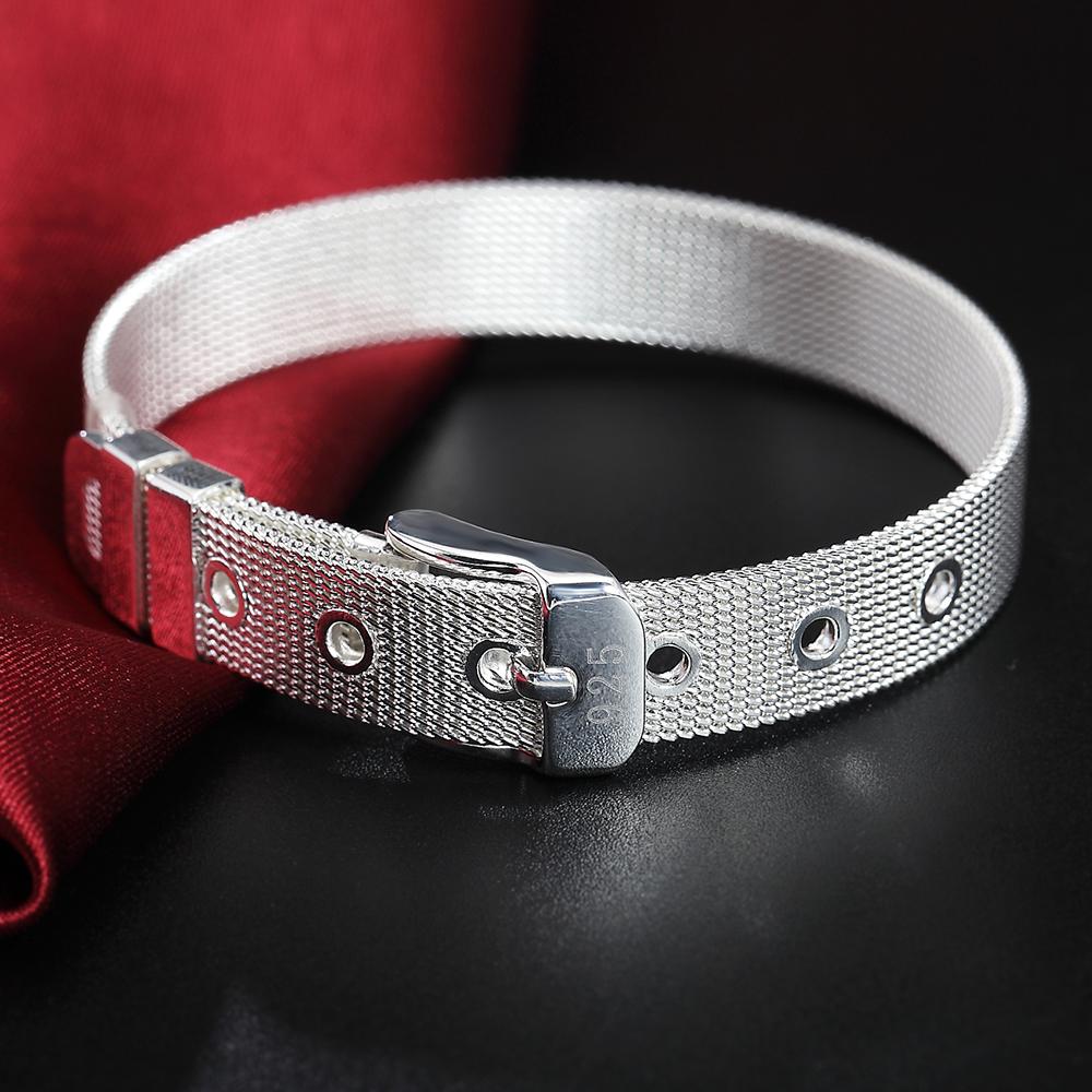 Fashion Design Fine 925 Silver Bracelet Chain Wedding Beautiful High Quality Jewelry Bracelets For Women Men Gift