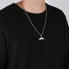 Pendant Necklace Hip Hop Geometric Electroplating Bright Luster Fadeless Decorative Gift Men Women Whale
