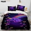 Unicorn Cute Cartoon Comforter Bedding Set,Duvet Cover Bed Set Quilt Cover Pillowcase,Queen Bedding Set