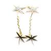 Les Trésors De Lily [E2234] - Gold Plated 'Amour De Libellules' Earrings
