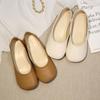 Women's French Grandma Shoes Women's 2025 Spring and Autumn New Korean Version Versatile Student Flat Bottom Shallow Mouth Single Shoes Retro Squar
