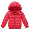 Winter Kids Warm Hooded Cotton Coat Long Sleeve Letters Flocking Casual Down Outerwear Children Clothes