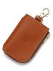 Key Case Leather Genuine Leather Cowhide Unisex Zip Type Discolored [IL BISONTE] Women's Men's