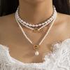 Fashion Irregular Chain Simplicity Collarbone Collar Decoration New Pearl Necklace Women