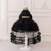 New European and American Children's Puffy Halter Neck Princess Dress with Net Yarn for Concerts and Formal Occasions
