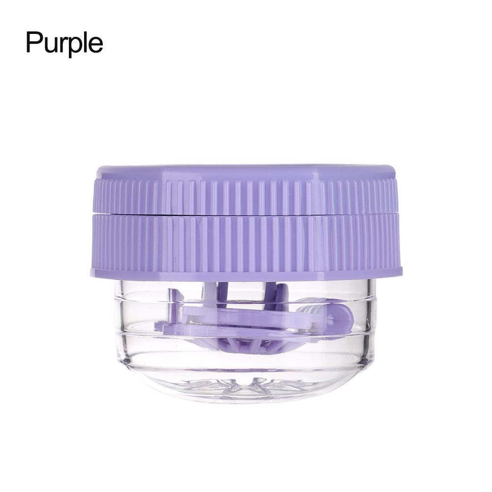 1PC Contact Lens Cleaner Case Portable Manually Rotatable Contact Lens Case Plastic Container Storage Holder Eyewear Accessories