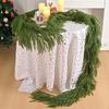 Artificial Pine Garland Realistic Faux Norfolk Pine Garland Real Touch Winter Greenery Garland for Christmas Table Mantle Wall Fireplace Decor