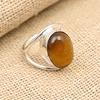 Кольцо из стерлингового серебра 925 пробы с драгоценным камнем тигрового глаза ручной работы на Рождество