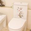 Flower Toilet Stickers Bathroom Seat Cover Sticker Self-Adhesive Removable Waterproof Pvc Sticker Refrigerator Posters