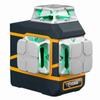 CIGMAN CM-801 3x360° Self Leveling Laser Level, 3D Green Cross Line, IP54, with Dual Rechargeable Batteries