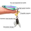 5Pcs Metal Propeller Fishing Lures Compact Portable Easy To Use Fly Spinning Propeller Metal Sequin Hard Baits
