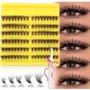D Song Single Cluster False Eyelash Extension Set, Japanese And Korean Diy Segmented Natural Thick Hair Portable
