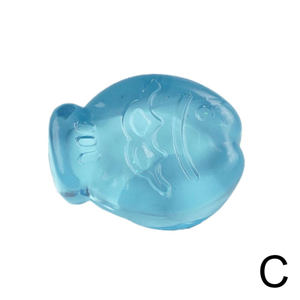 Mini Fidget Toy Toys Mochi Ice Block Stress Ball Toy Transparent Cube Cat Stress Toys Kawaii Re G2Z7