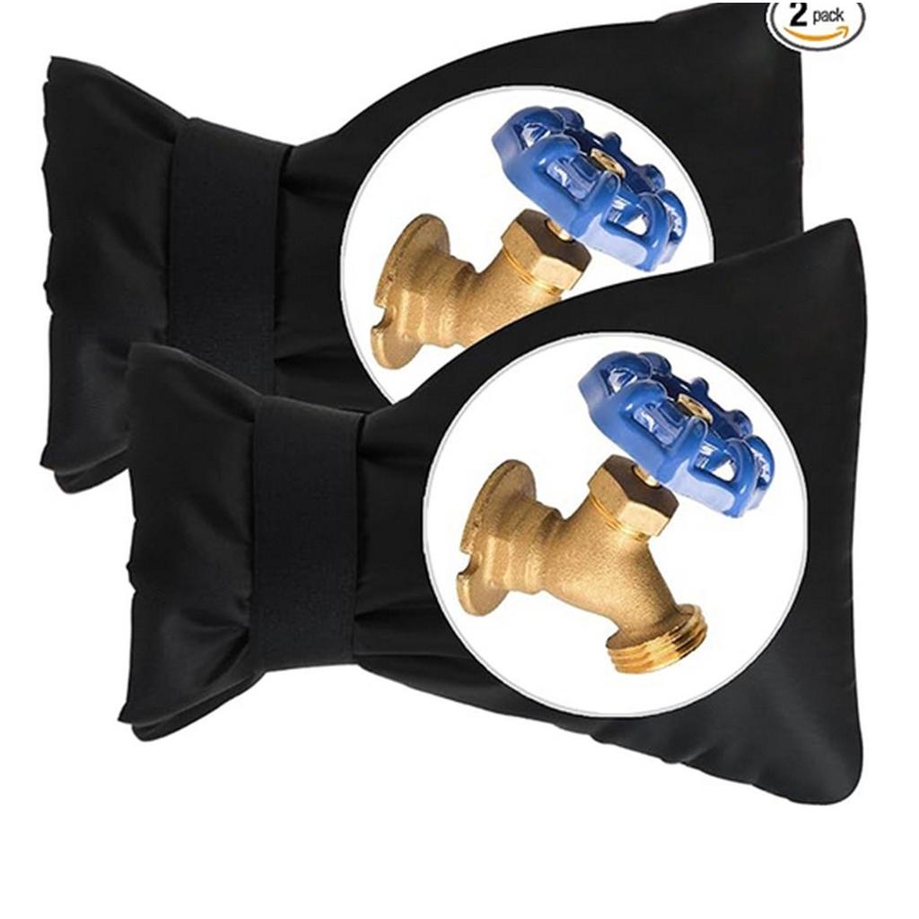 Чехлы для уличных смесителей на зиму, утолщенные носки для наружных садовых смесителей для защиты от холода, изолированные крышки для смесителей многоразового использования, упаковка из 4 штук, черные