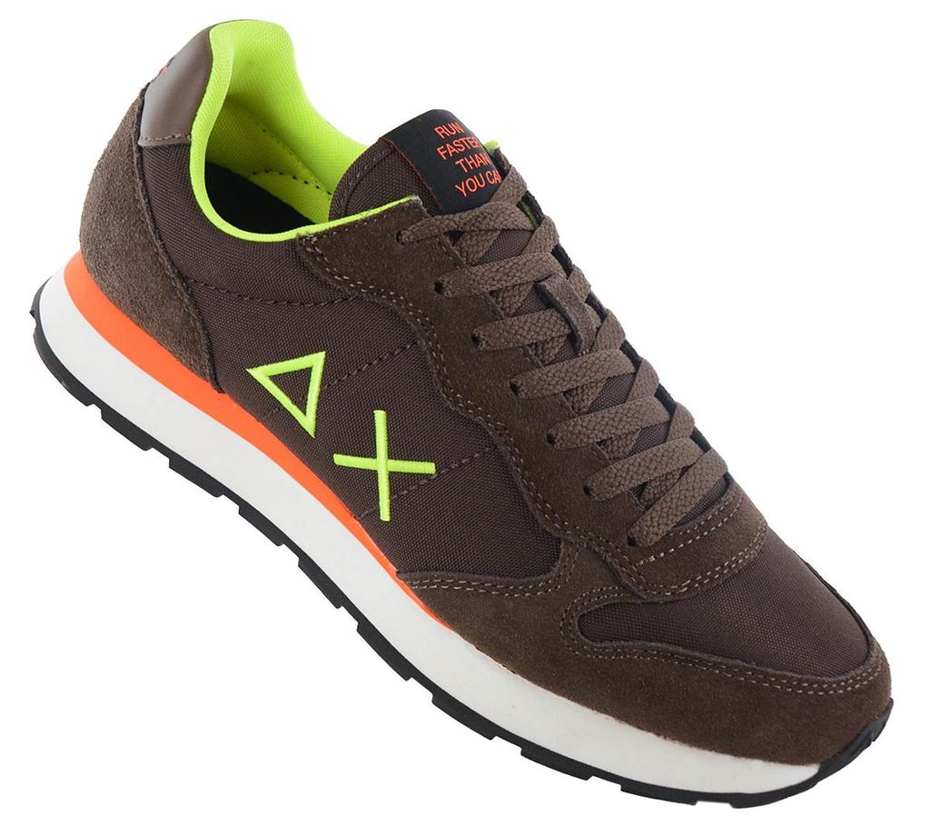 Sun68 Tom Fluo - Men's Sneakers Shoes Brown Z44102-08 ORIGINAL