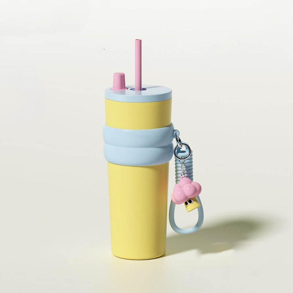 316 Stainless Steel Insulated Cup Bow Thermal Water Bottle Vacuum Cup for Student Children